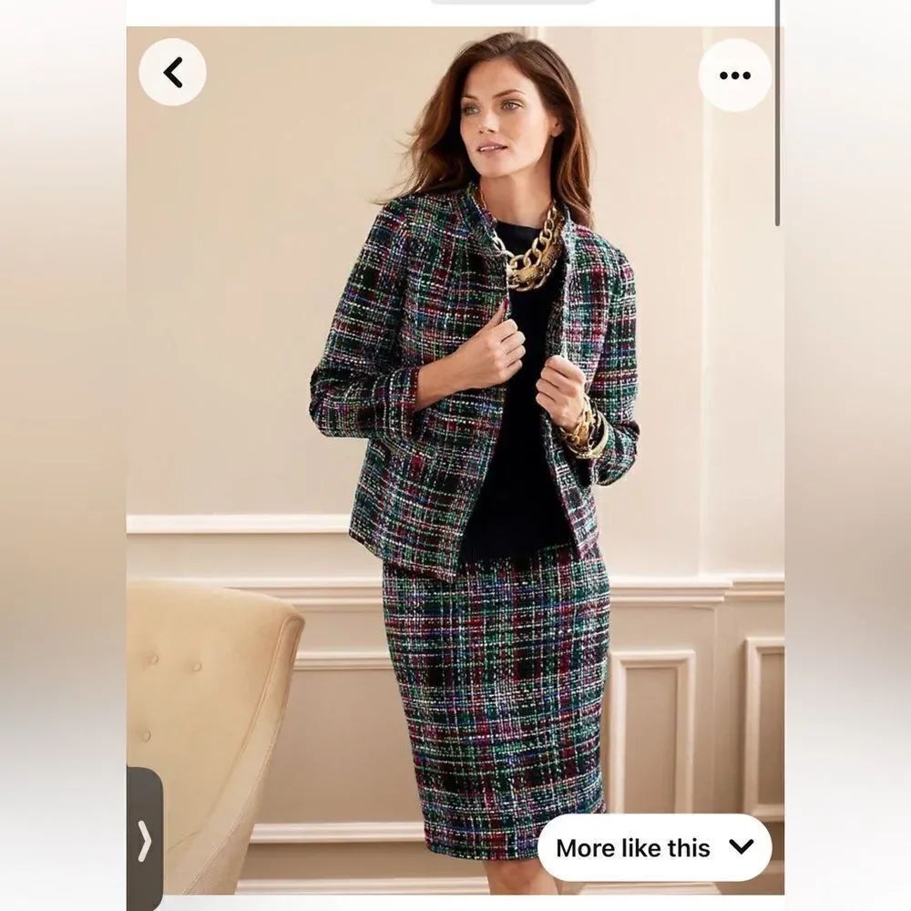 Talbots Tweed Skirt Suit
